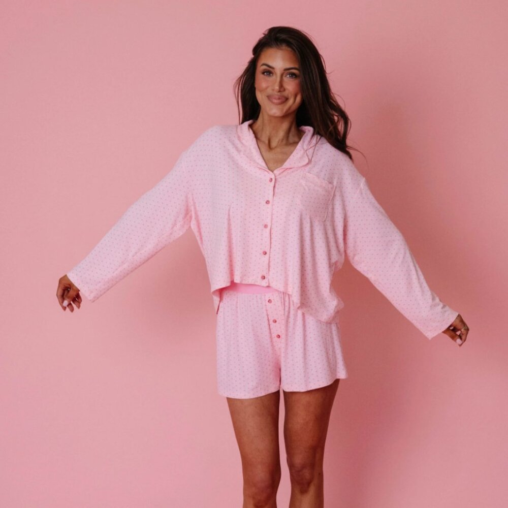 Grove Loose Button Up Pajama Top - Picture 2 of 8